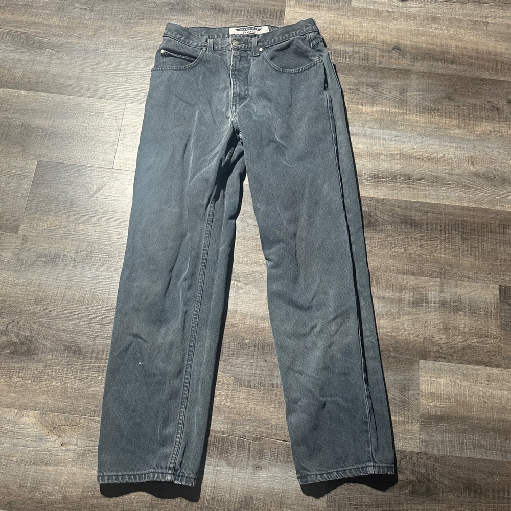 Vintage Anchor Blue Loose Jeans Mens 32x32 Black Baggy Skater 90s Streetwear Y2K